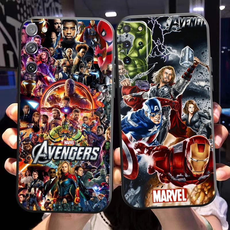 

Marvel Avengers Phone Case For Samsung Galaxy S22 S21 S20 S10 10E S9 Plus S22 S21 S20 Ultra FE 5G Silicone Cover Back Soft