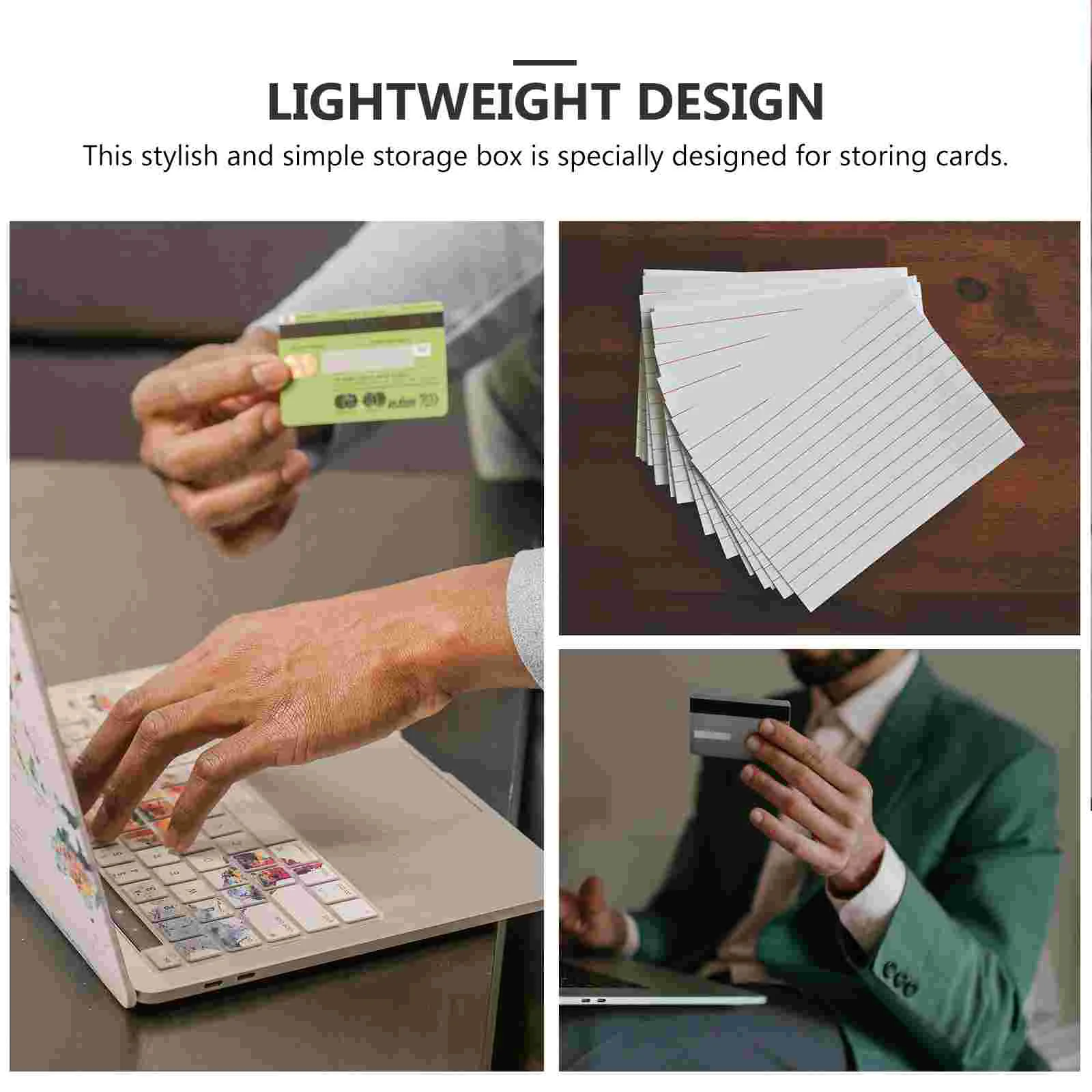 4 шт. коробка для хранения чехол карточек с карточками заметок органайзер