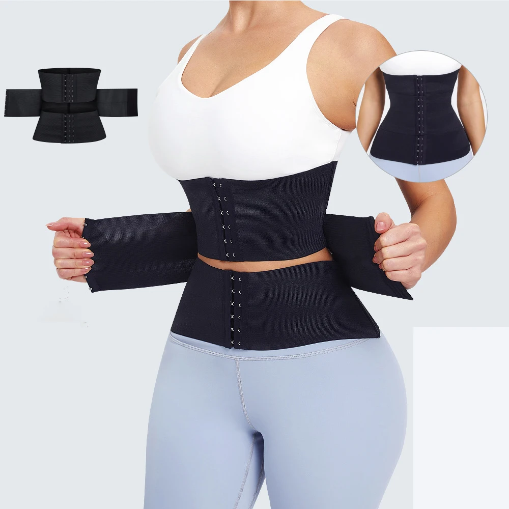 

Women Waist Trainer Body Shaper Tummy Wrap Waist Trimmer Belt Sheath Belly Reducing Sweat Shapewear Workout Shaper Corset