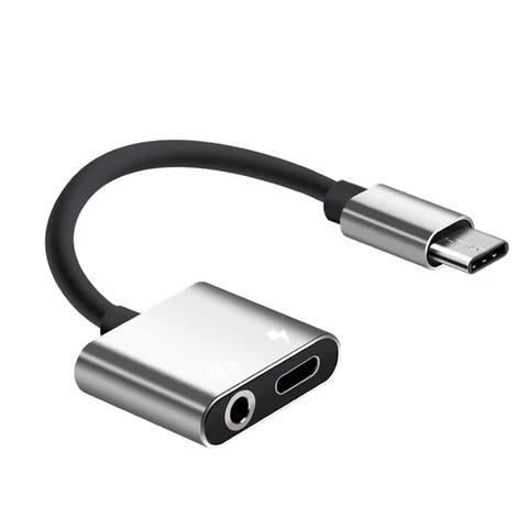 Для Huawei Xiaomi зарядка USB C адаптер для наушников Type-C аудио разветвитель адаптер типа C до 3,5 мм
