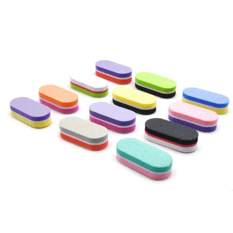 

5/10PCS Mini Colorful Sponge Nail File Blocks Double Sided Nail Buffer Block Sandpaper Manicure Tools Set Nail Accessories