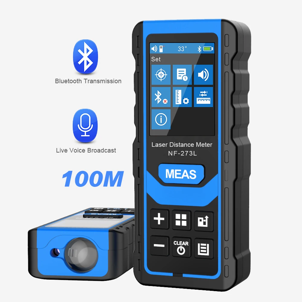 

NOYAFA NF-273L Laser Rangefinder 60M 120M Tape Measures Range High precision Finder Measure Length Area Volume Instrument