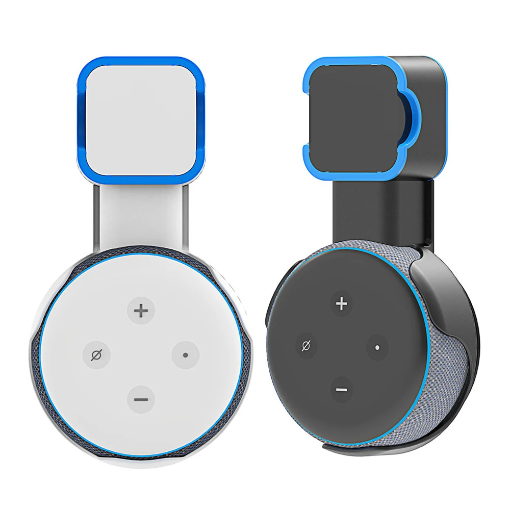 

2 Color Wall Mount Hanger Holder Bracket for Amazon Alexa Echo Dot Speaker 3rd Generation and Other Round Voice Assistants