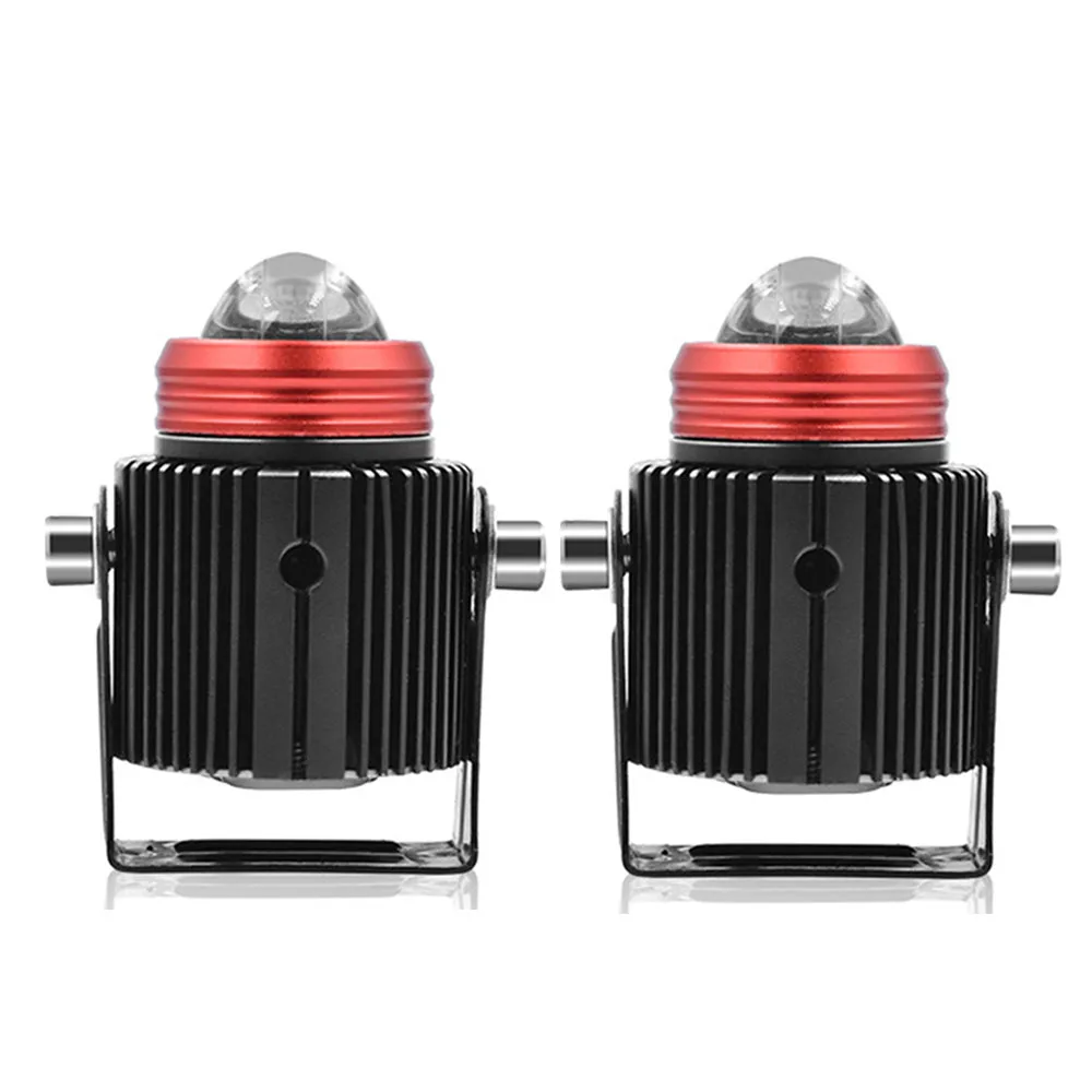 

Двухцветная Светодиодная Фара Для Мотоцикла, Миниатюрная Автомобильная Лампа, Дневной Ходовой Свет, Ближний/дальний Свет