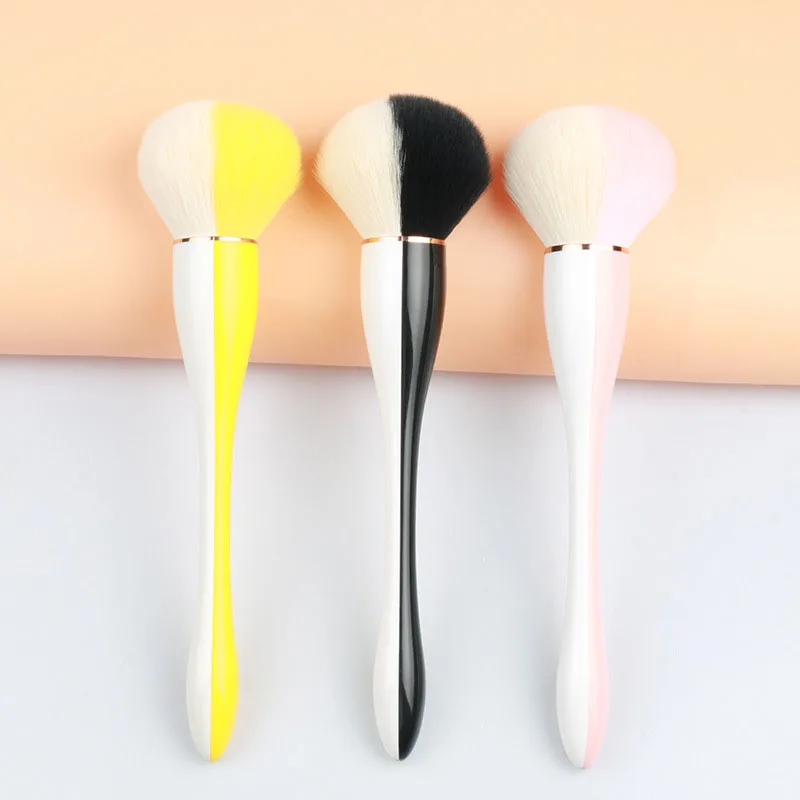 

New Umbrella Dance Single Makeup Brush Two-color Small Waist and Big Head Makeup Brush Makeup Tools Nail Art Accessories