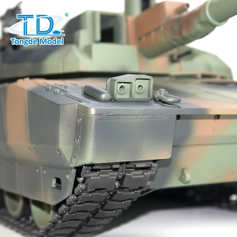 TD H2408 RC Tank 116 Военный боевой танк Leclerc Металлическое ведущее колесо Дорожное колесо Коробка передач Инфракрасный BB Бочка Отдыхательный дымовой блок (art.: 3920cfd028db4) - 3920cfd028db4
