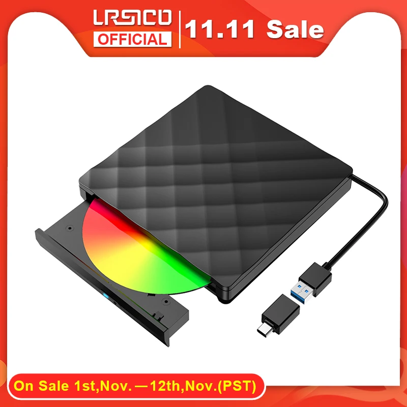 

Внешний привод CD/DVD для ПК, ноутбука, компьютера, iMac Apple MacBook Air/Pro Xiaomi