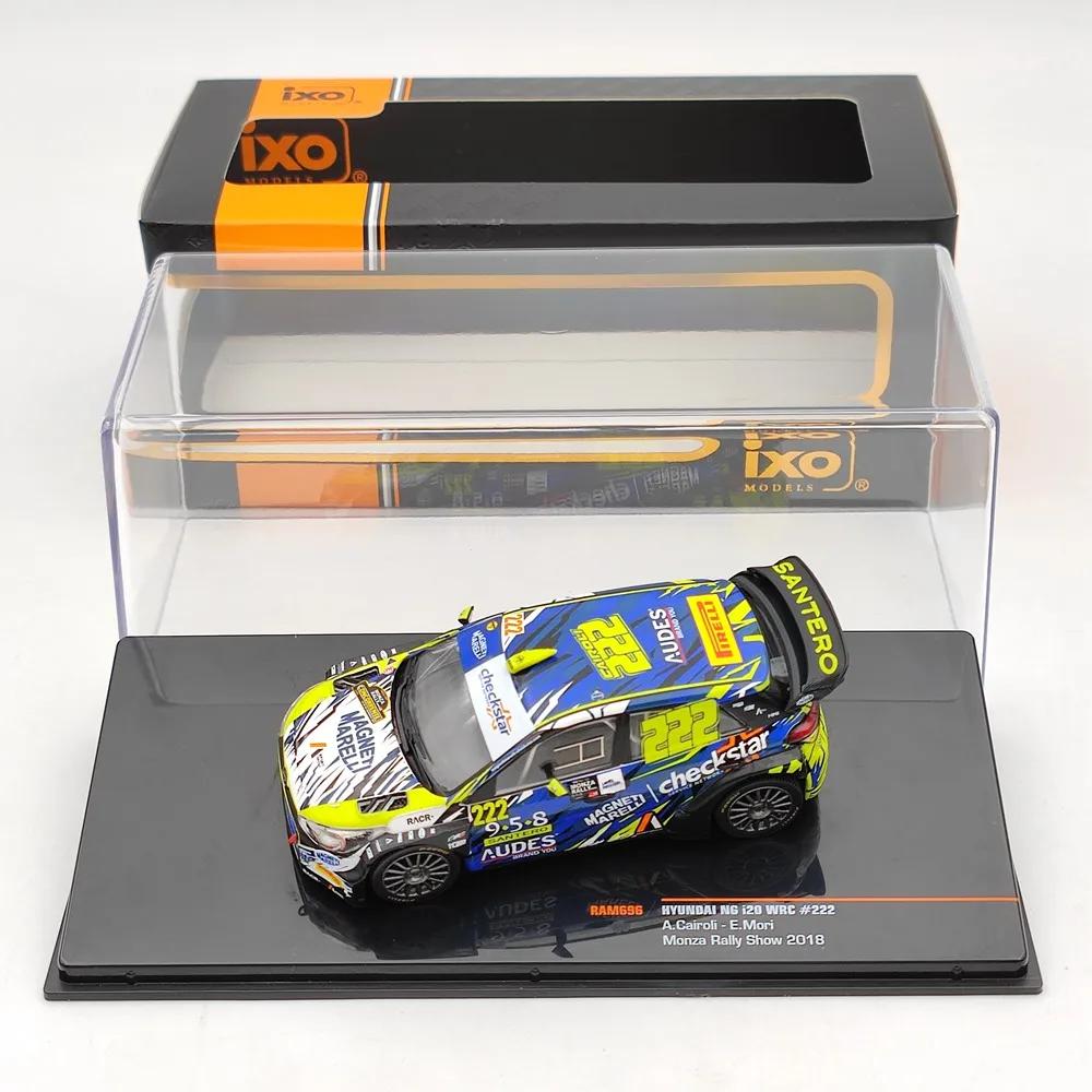 

1:43 IXO For H~NDAI i20 NG WRC Racing #222 RALLY MONZA 2018 A.CAIROLI E.MORI RAM696