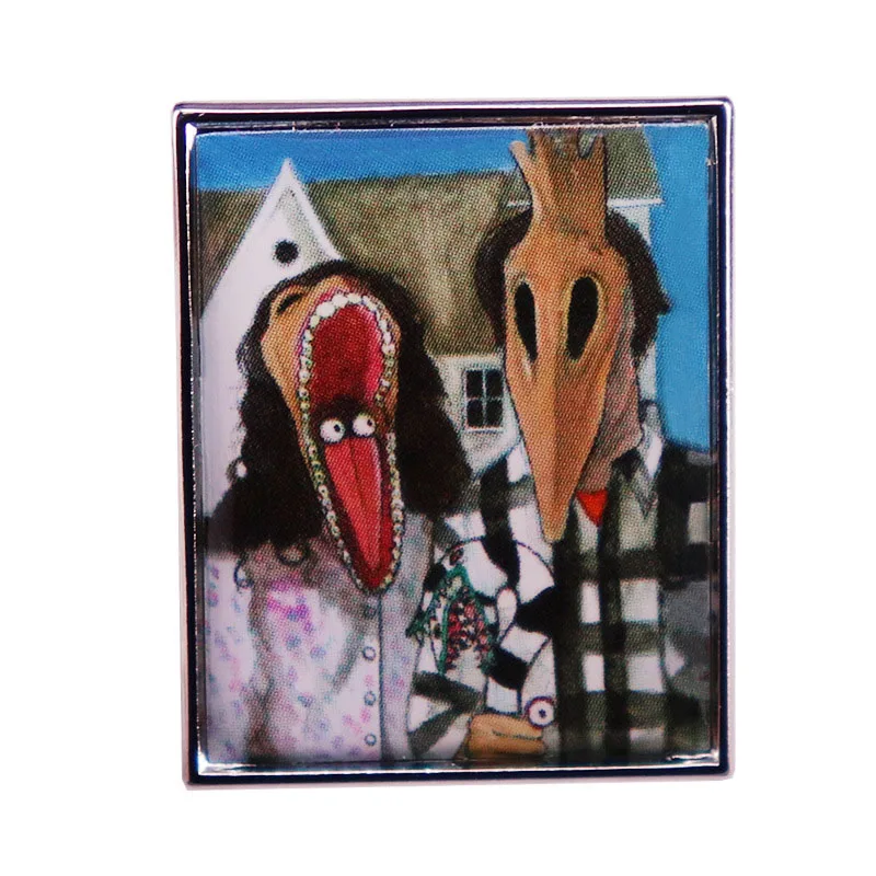 

Beetlejuices Chibi Lydia Horror Movie Enamel Brooch Pin Jacket Lapel Metal Pins Brooches Badges Exquisite Jewelry Accessories