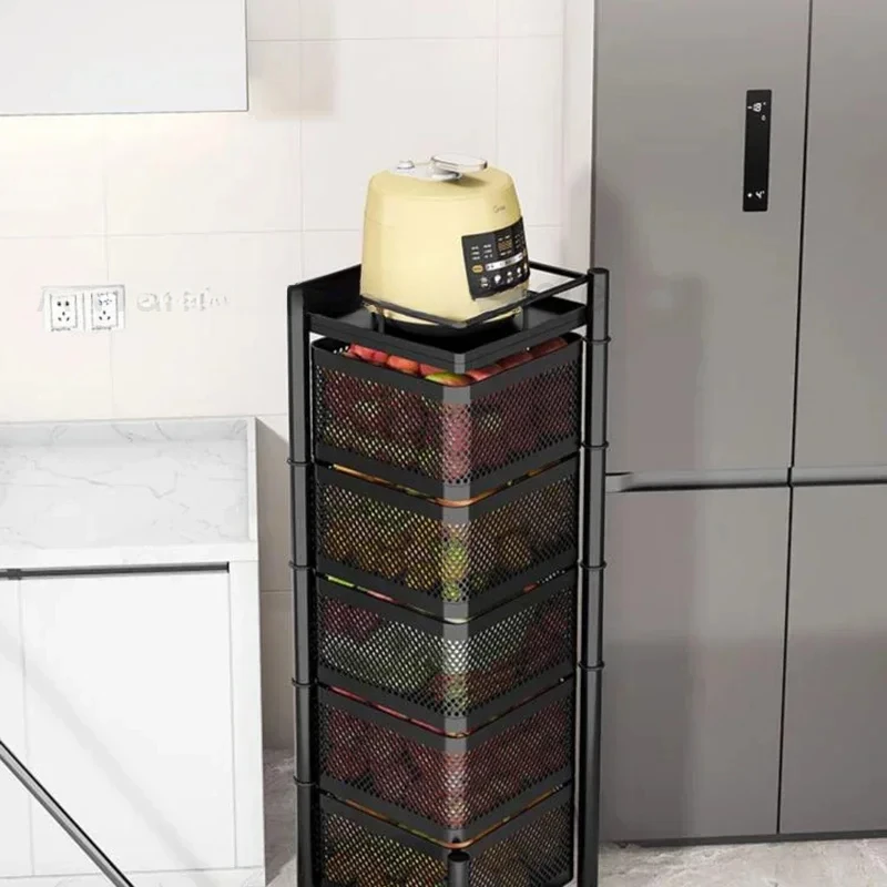 Органайзер-корзина для хранения покупок колесики стойка посуды Сервировочная