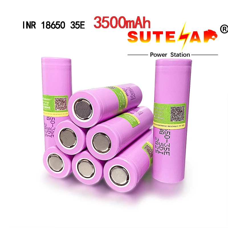 

2021.New Original INR18650 35E 3.7V 3500mAh 20A discharge 18650 Li-ion battery 3.7v INR18650-35E rechargable Battery