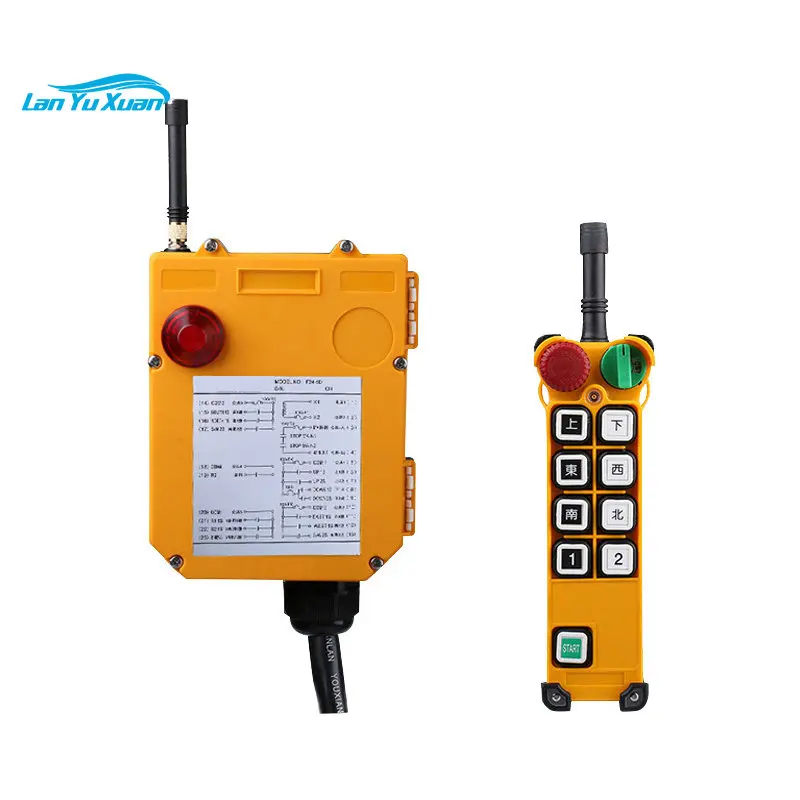 

Hot Sale Telecrane For Crane And Hoist F24-8D 8 Double Speed Channel Button Industrial Wireless Radio Truck Crane Remote Control