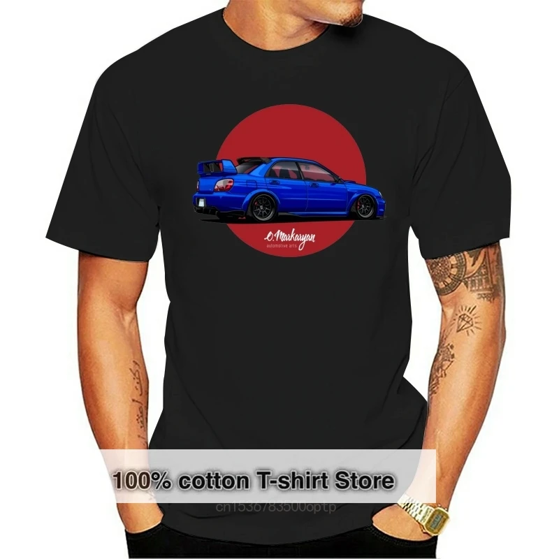 

Men tshirt Stanced Impreza (blue) Unisex T Shirt women T-Shirt tees top