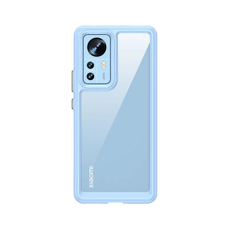 Прозрачный чехол Xiaomi из ТПУ и акрила для телефона xiaomi 11 11i 11X pro 12X 12 HyperCharge 5G (Индия)