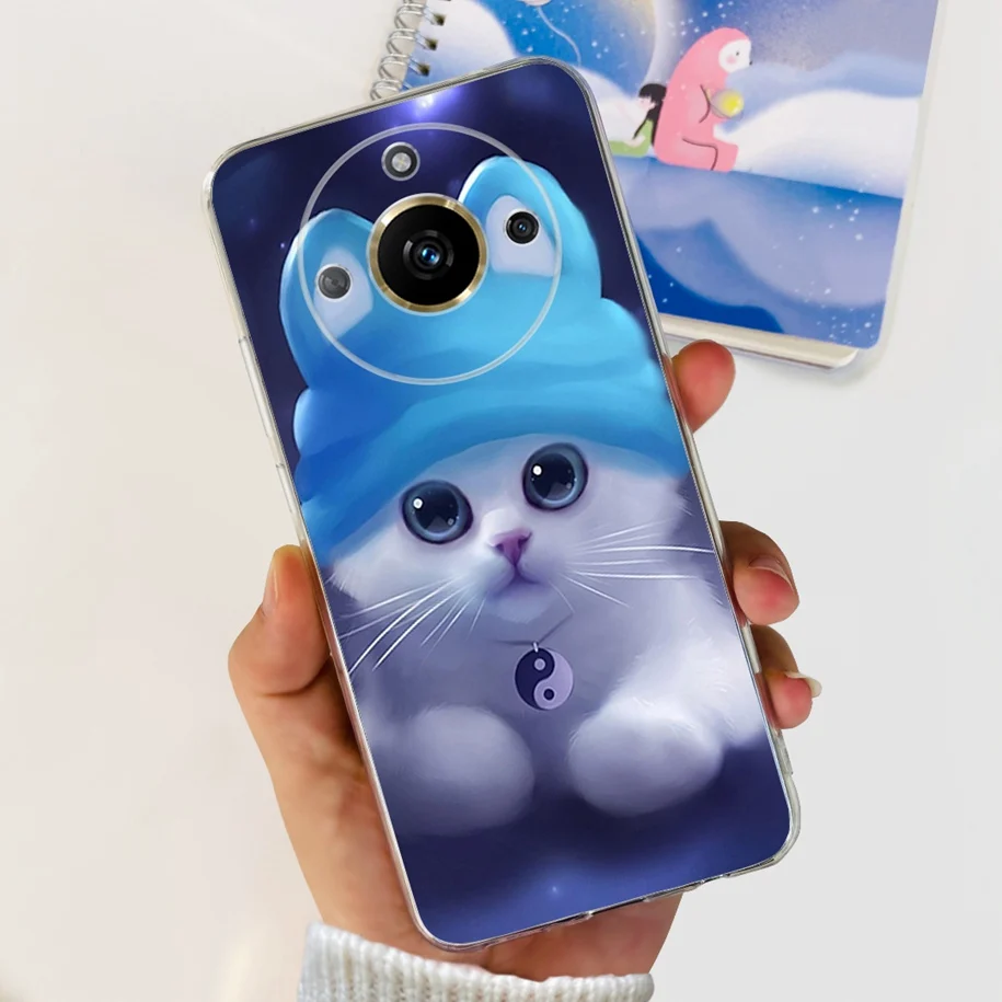 Чехол для телефона Realme 11 Pro Plus чехол RMX3740 RMX3741 модный цветок Бабочка Мягкий