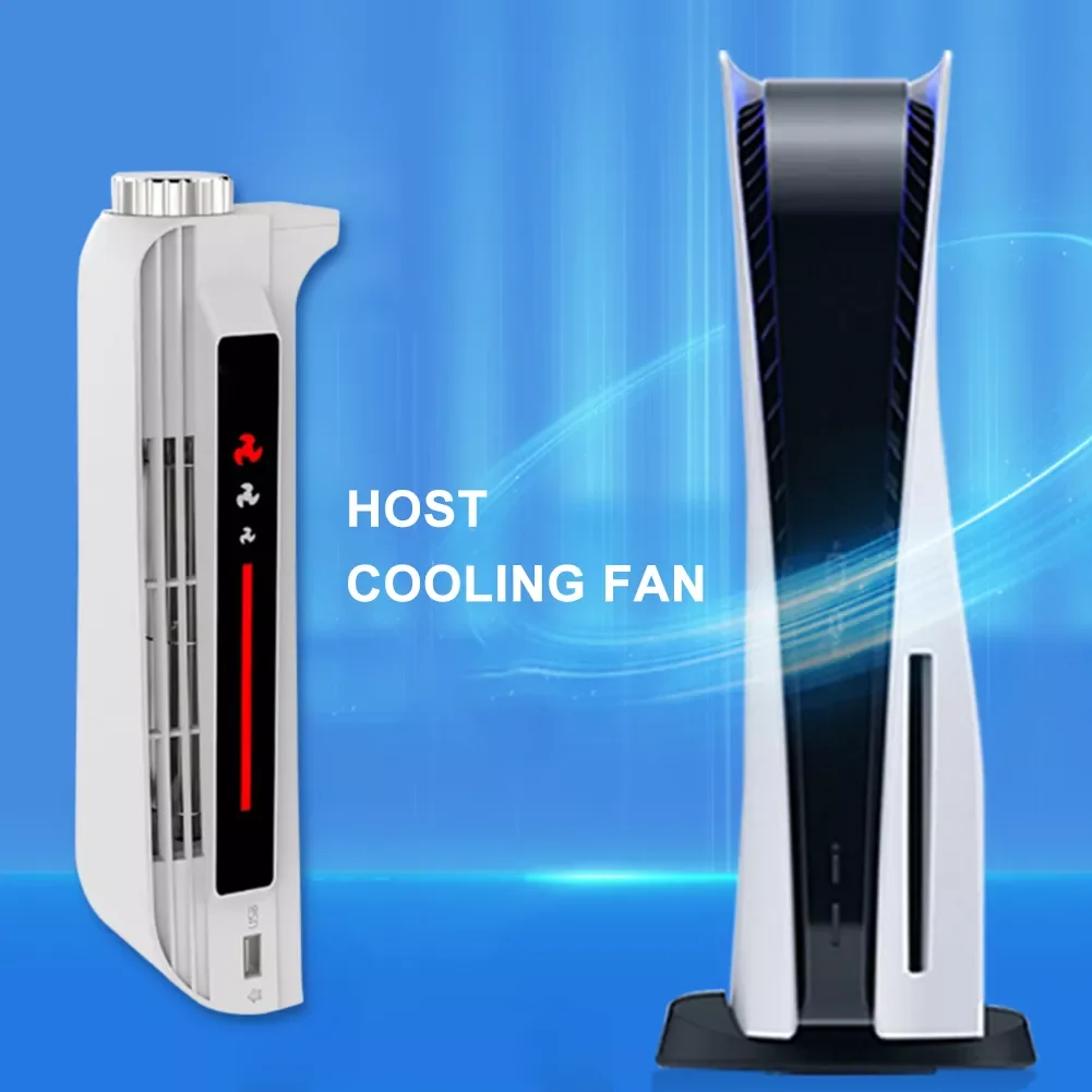 

Host Cooling Fan Powerful Cooling Centrifugal 3-speed Fan With Extended USB interface Game Artifact For PS5 Console Radiators