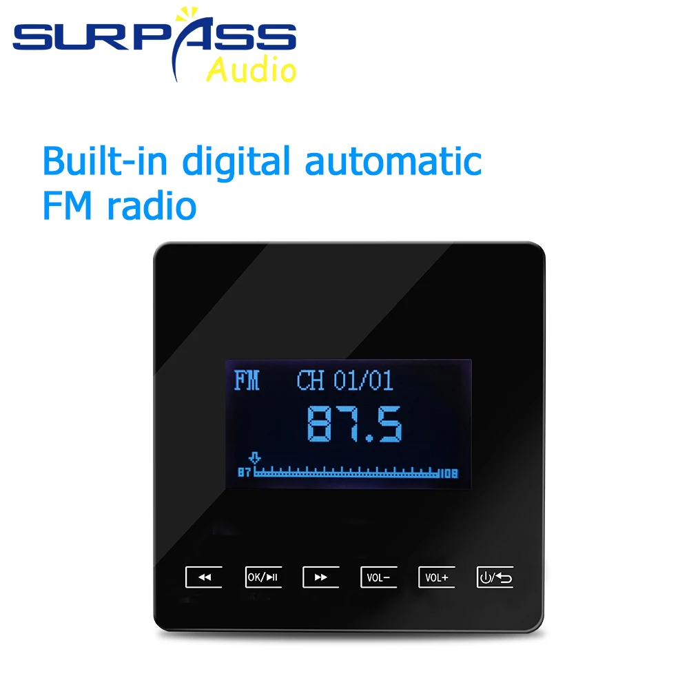 Настенный Bluetooth-усилитель бытовая аудиосистема сенсорный ключ фоновый