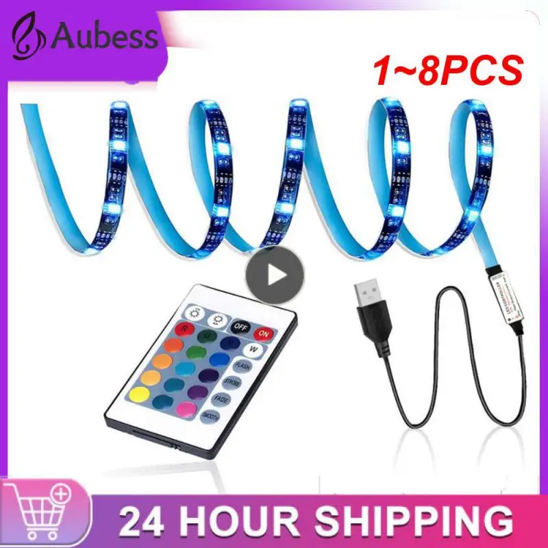 

1~8PCS 5050 RGB Led Strip Lights 1M-30M 5V USB led strip TV BackLight Room Decoration Led Tape Diode Flexible Ribbon