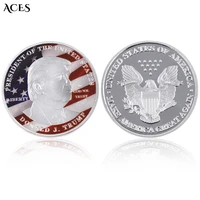 president donald trump eagle commemorative coin us coins challenge coin desktop ornament home decoration