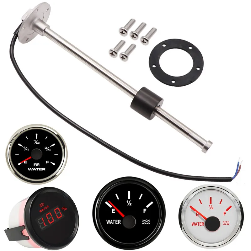 Автоматические датчики уровня воды 52 мм 10-180ohm 240-30ohm датчики уровня воды 100 150 200 250 300 350 450 мм кранцы для лодки грузовика судна