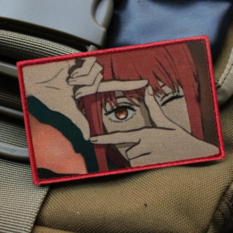 Анимация бензопилы манья мораль значок Makima патчи Клатт шеврон военная повязка