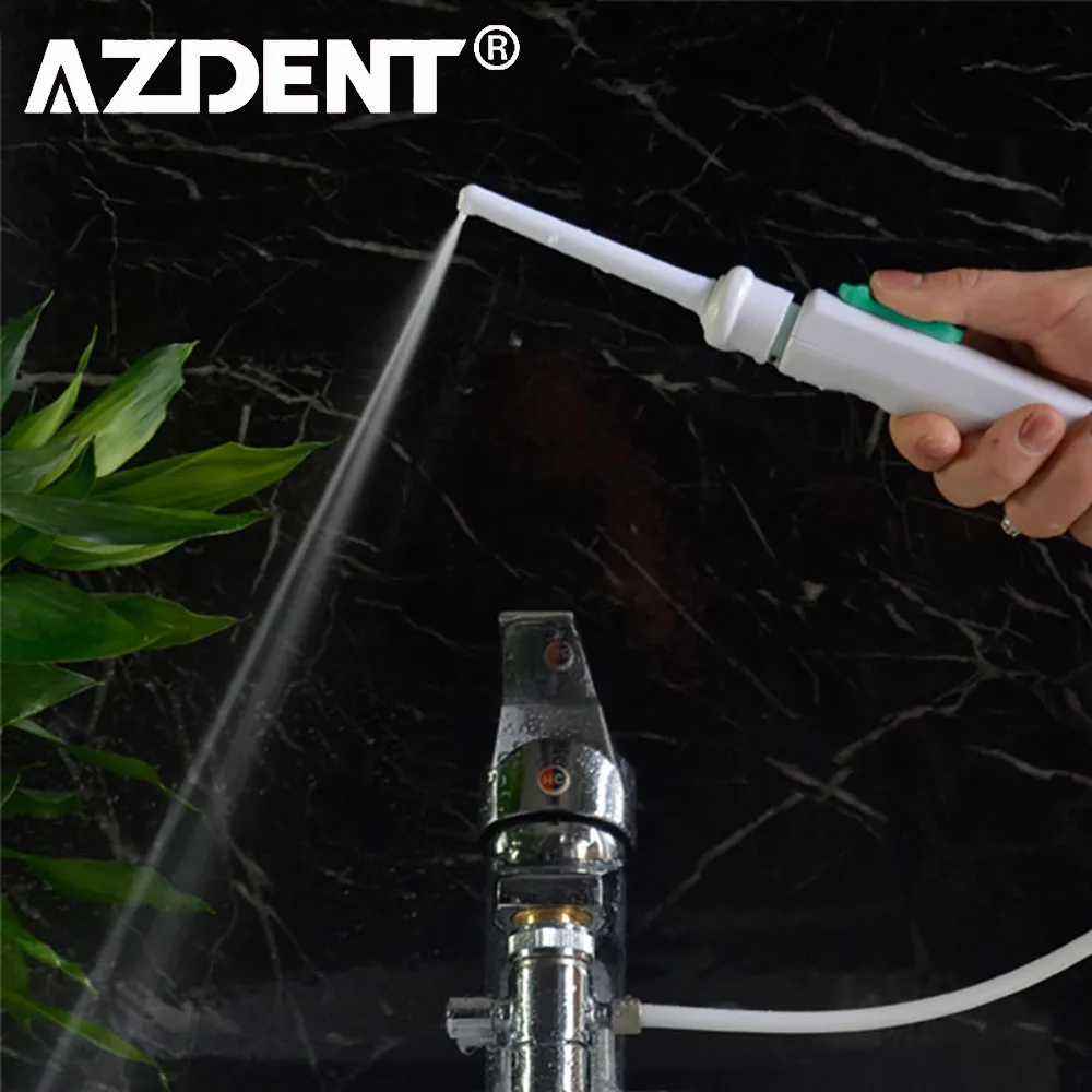 

AZDENT Faucet Oral Irrigator Switch Water Dental Flosser Multi Single Jet Floss Implement Irrigation Tooth Cleaner 6pcs Nozzles