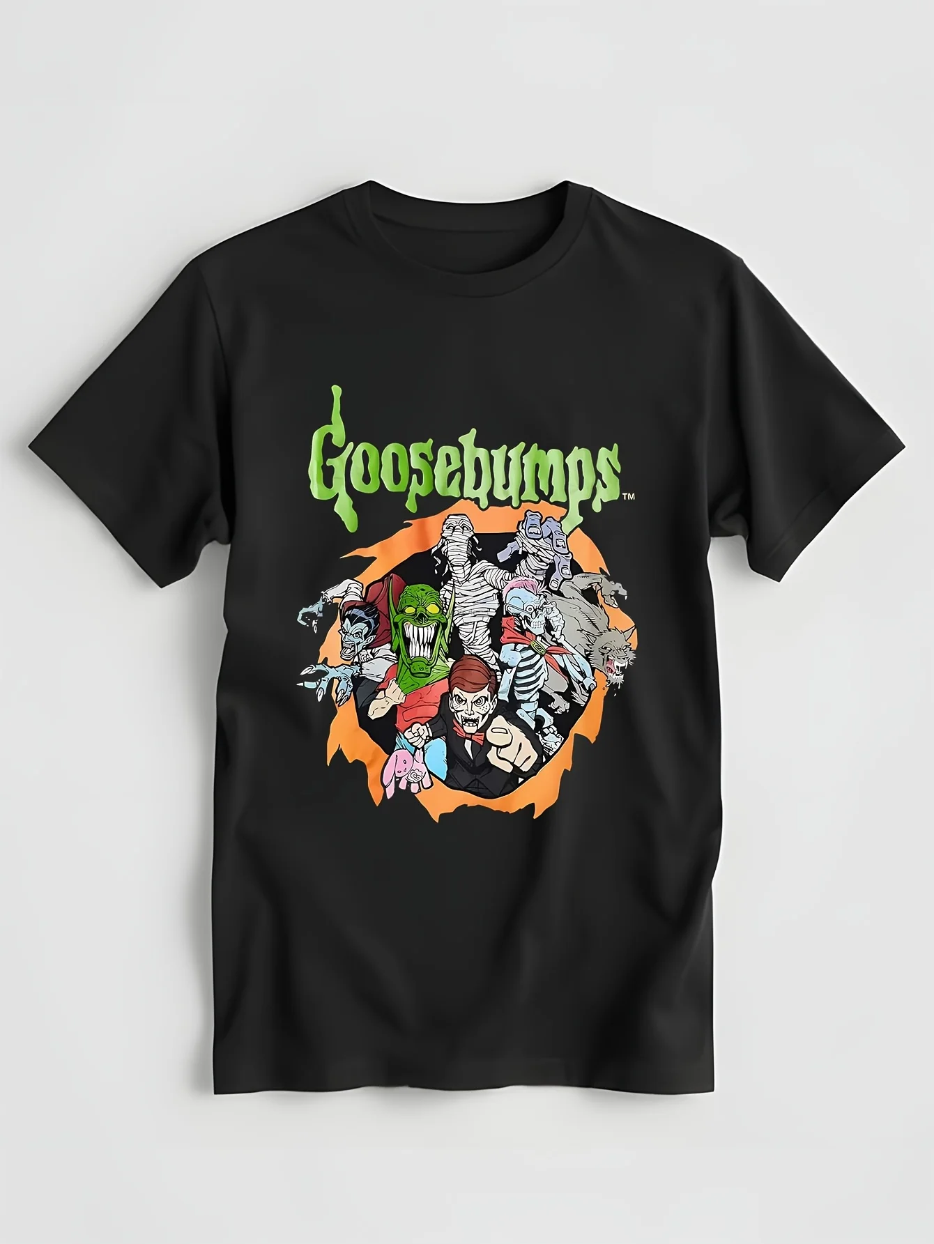 Детская футболка GlowinThe Dark с логотипом и персонажами Большие гусиные кожи для