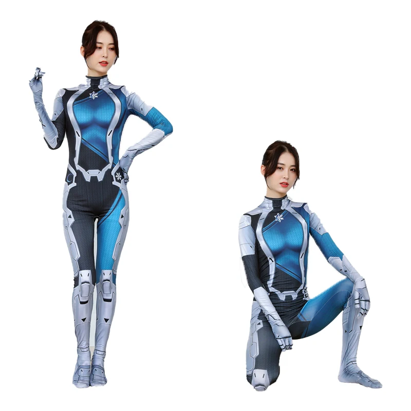 Женское боди для косплея Luna Snow Аниме Костюмы на Хэллоуин маска лица |