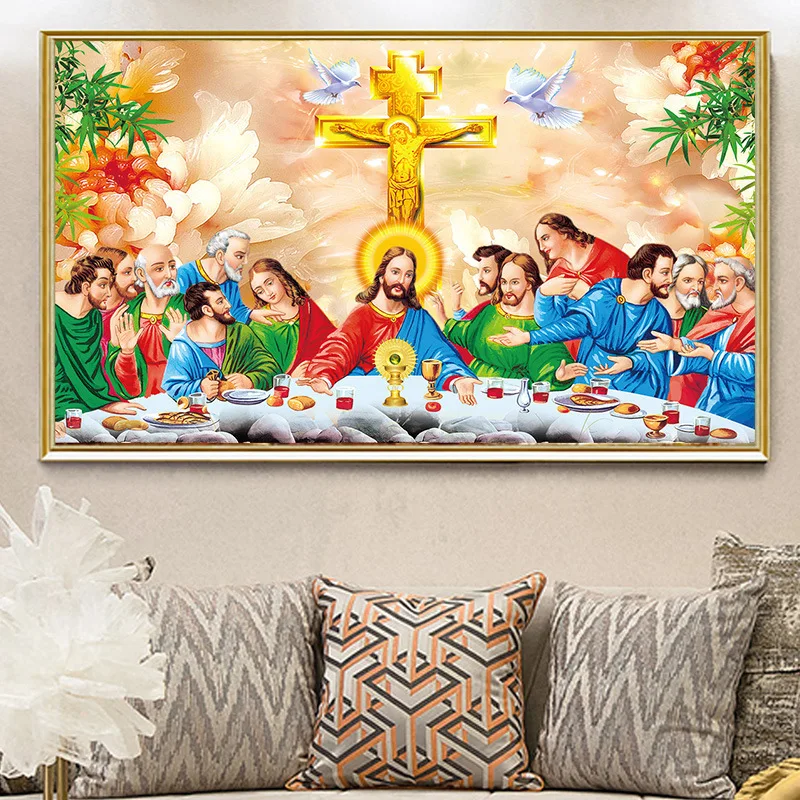 

5D Diamond Painting Catholic Christ Jesus Full Diamond Art Embroidery Living Room Office Home Decore Diamond Cross Stitch Kits