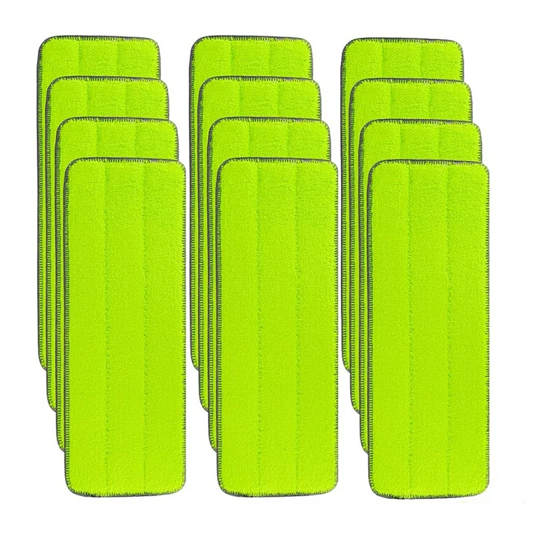 Фото M12K-12 Pcs Replacement Mop Refills For Libman Rinse 'N Wring Mop For Multi-Surface Floor Washable Microfiber Cloth Mop Head Pad №5