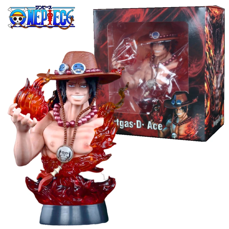 

17cm One Piece Portgas·D· Ace Anime Figure Statue Bust Action Figurine PVC Model Doll Collectible Desk Decoration Toy Xmas Gift