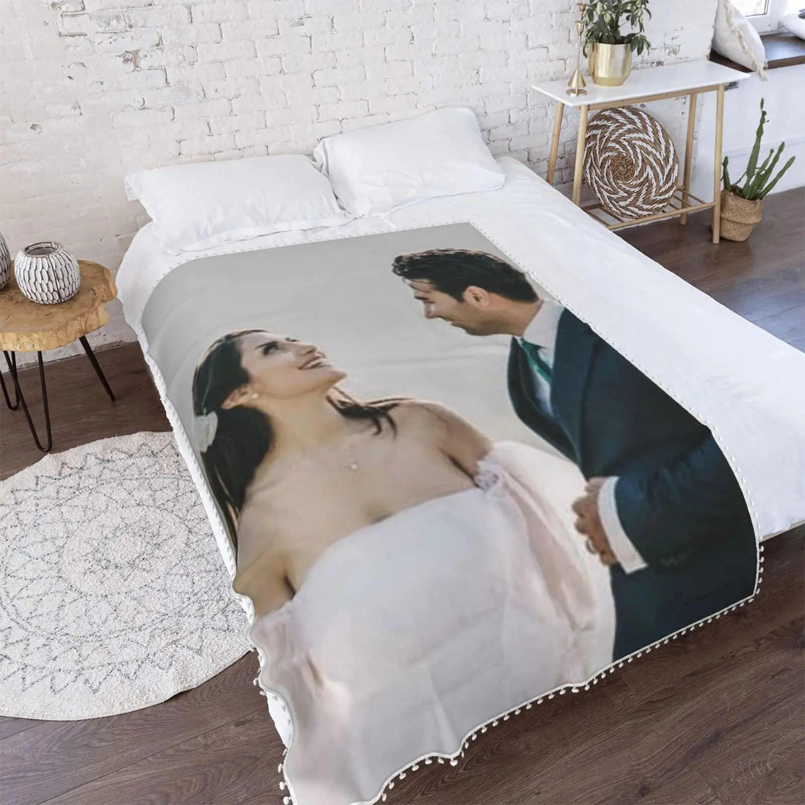 

Custom Your Picture Blanket Personalized Wedding Throw Wedding Gift