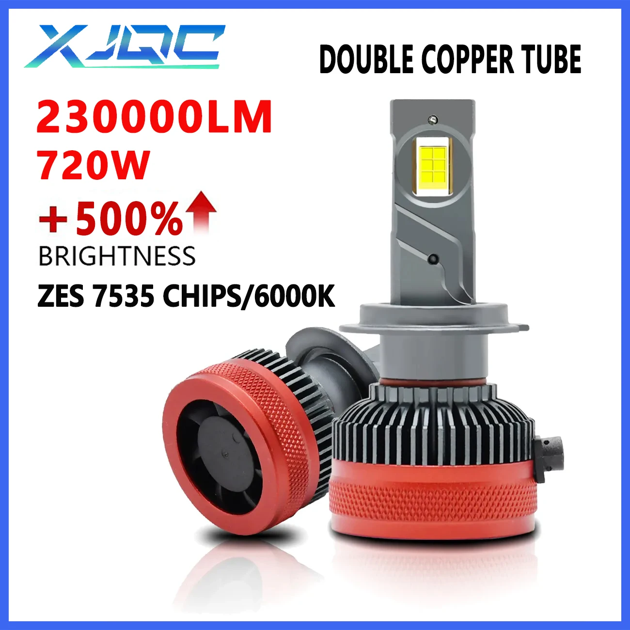 

XJQC A1 230000LM 720W H4 H7 HB4 9005 9006 9012 CSP 7535 LED Bulbs Canbus Ultra Bright High Concentrat Car Headlights Auto Parts