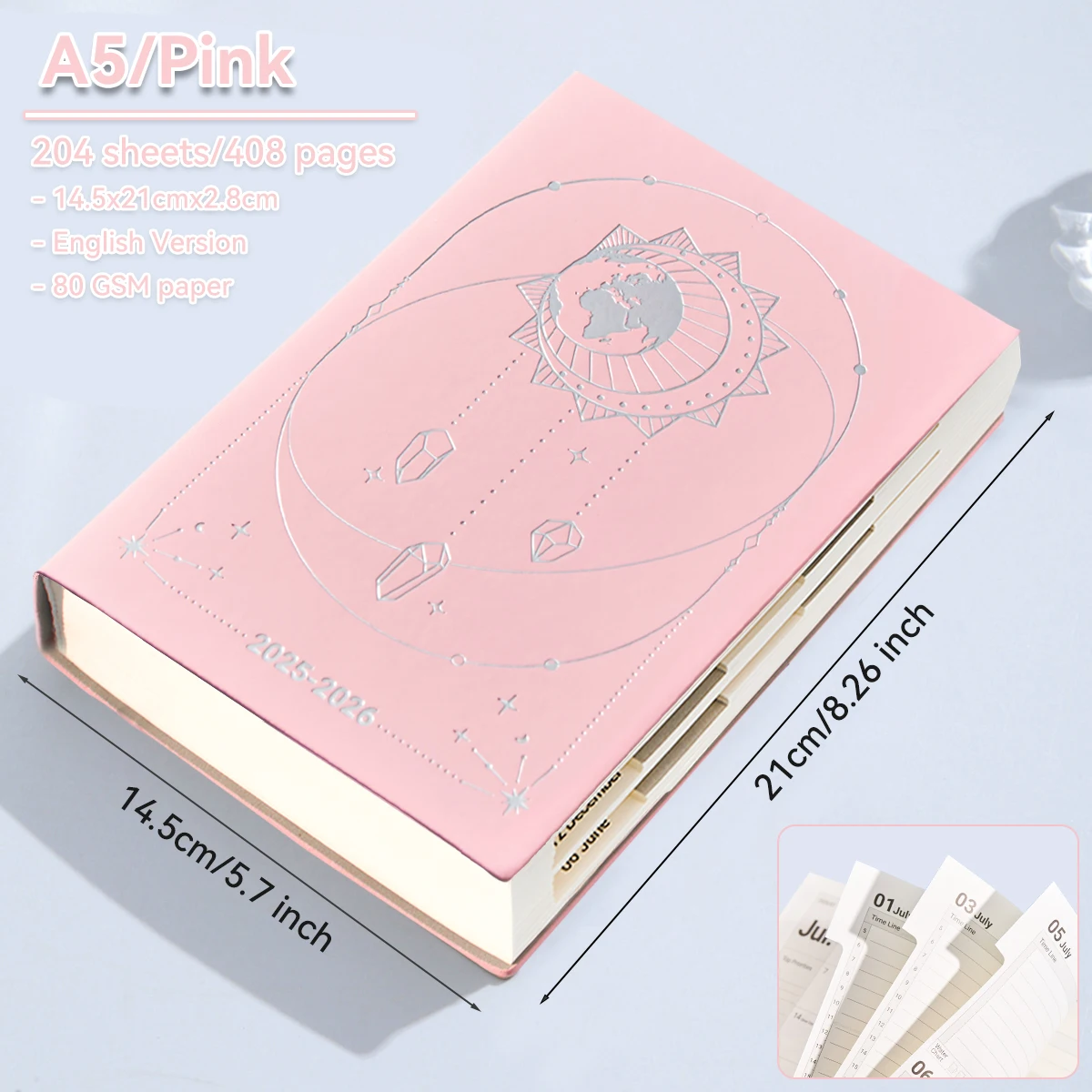 

Блокнот-органайзер На Неделю И Месяц Формата А5 — Ежедневник На Английском Языке, Школьный Годовой График