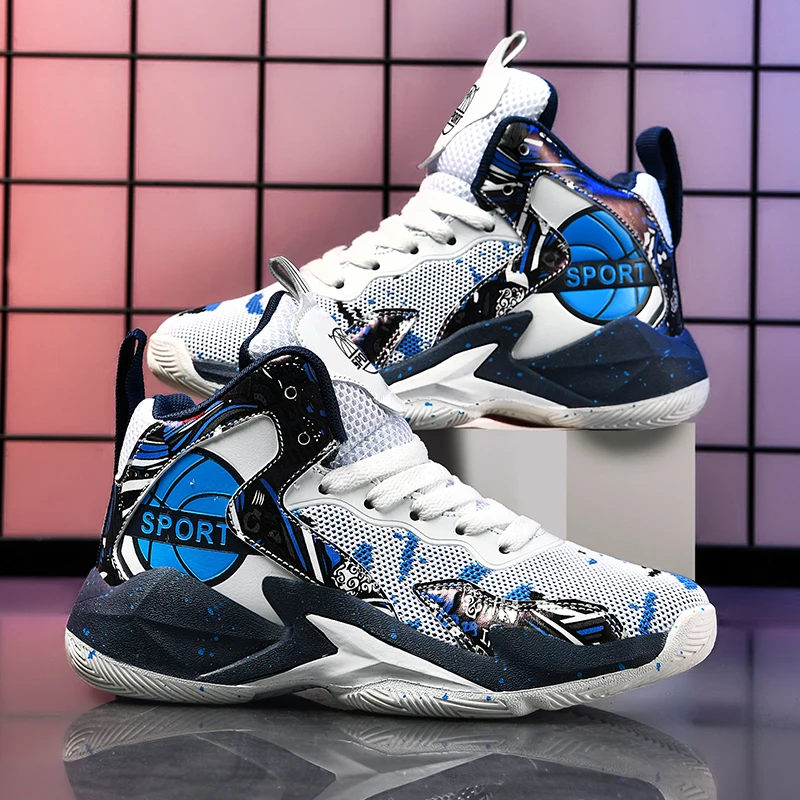 

Баскетбольные кроссовки для мальчиков и девочек, Нескользящие, спортивная обувь для баскетбола, для улицы