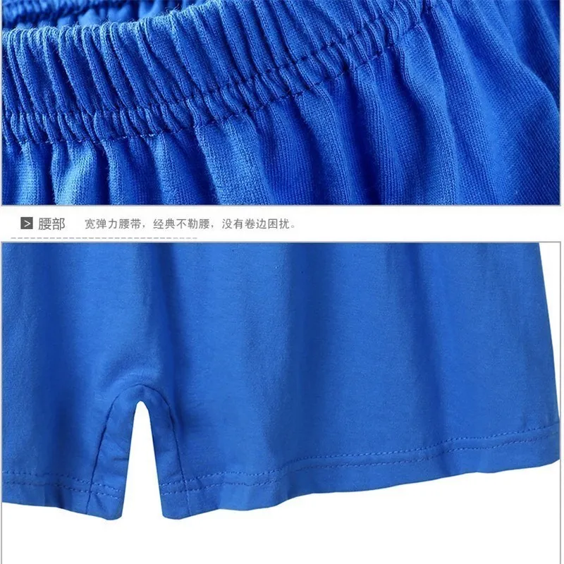 4pcs Men's Panties Boxer 100% Cotton Men Underwear Shorts Solid Color Elastic Loose Pajama Pants Male Boxershorts Boxers Arrow