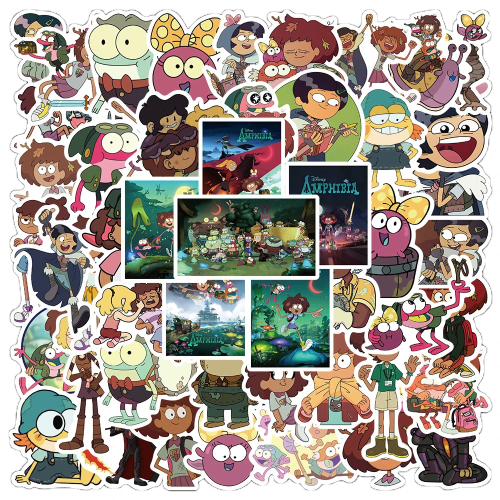 

10/30/50PCS Cartoon Animated Fantasy Mire Creative Graffiti Sticker Bicycle Skateboard Car Helmet Laptop Computer Wholesale