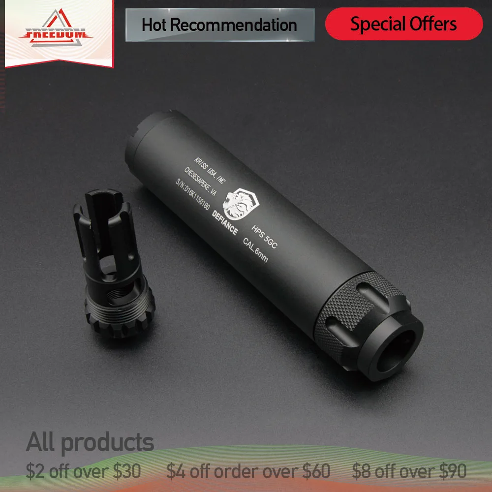 

_ 14 мм CCW Металлическая резьба KRISS depf супрессор для игрушек, гелевый шар blaster airsoft AEG GBB рекомендует