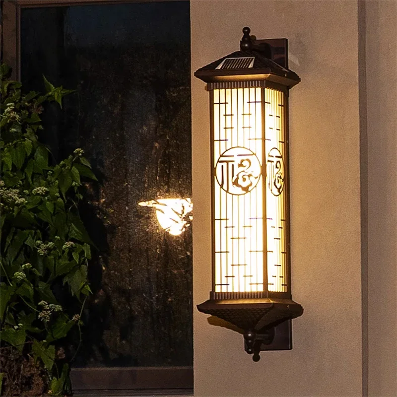 Современные Настенные светильники на солнечной батарее простые