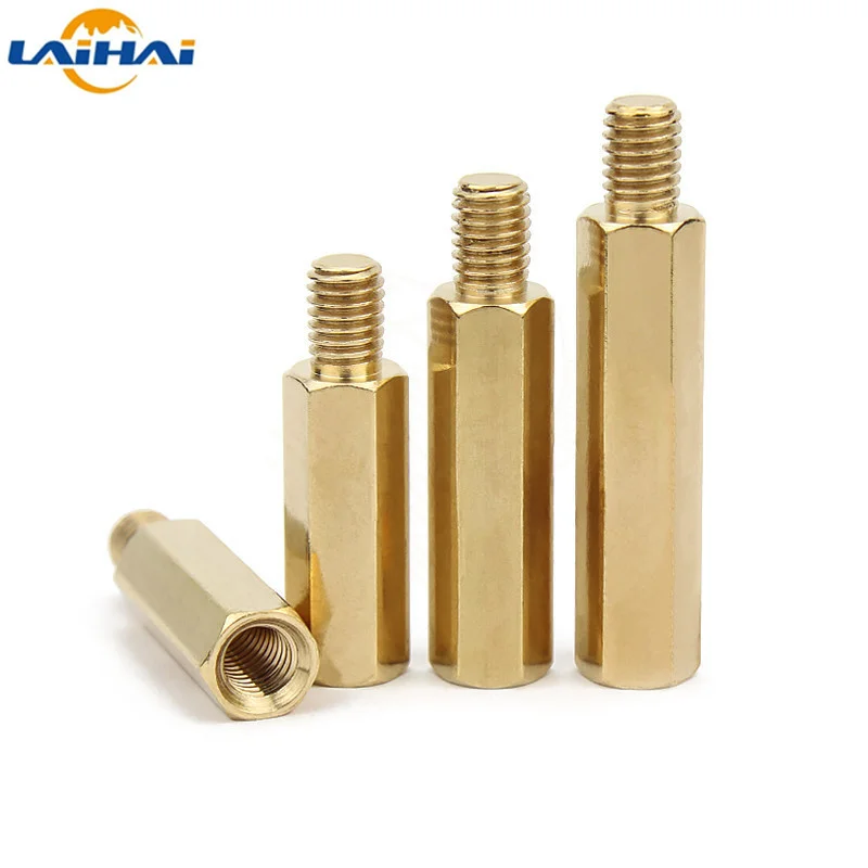 

200-1500pcs Hex Brass Standoff Spacer Screw Pillar Male to Female Computer PCB Motherboard M3*L+6mm