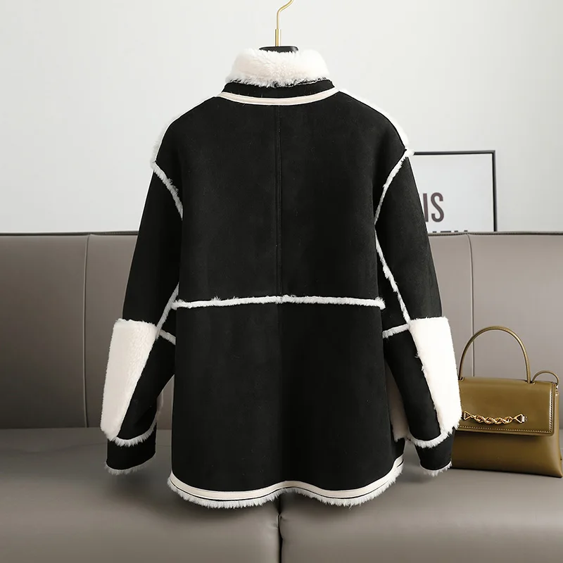 Женское роскошное пальто PUDI из натуральной шерсти зимняя женская куртка с