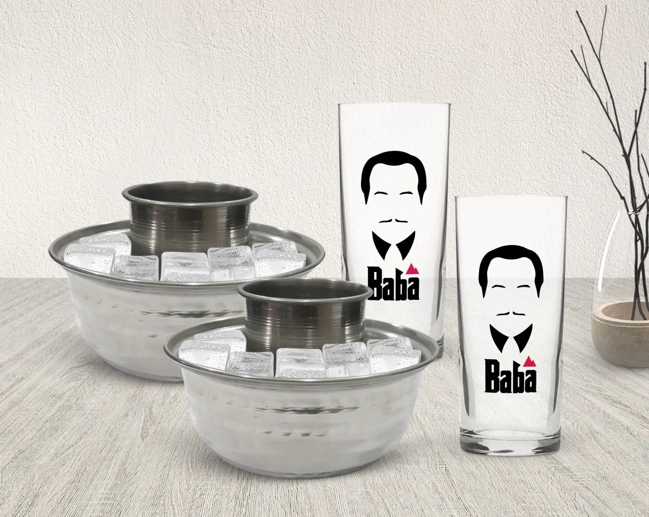 

BK дома Крестный отец, дизайн с двумя Arrack чашки и Агл-я заказать Seti-12 специальная конструкция друзей подарок для влюбленных, счастливые воспо...