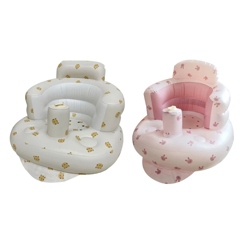 

Multifunctional Baby PVC Inflatable Seat Inflatable Bathroom Sofa Learning Eating Dinner Chair Bathing Stool QX2D