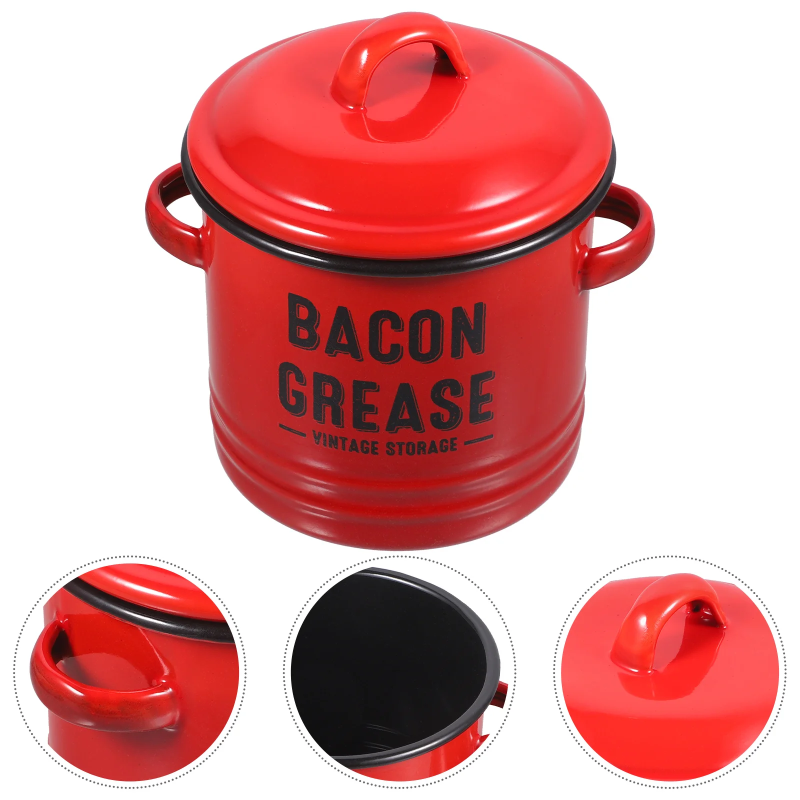 

Lard Can Pasta Pot Enamel Pans Stockpot Nonstick Sauce Handle Small Pots Cooking Lidded Soup Mini Terrarium