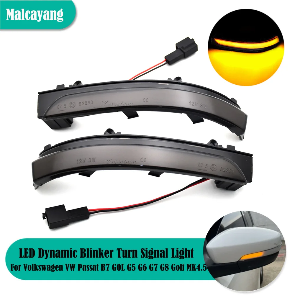 

Car Styling For Volkswagen VW Passat B7 GOL G5 G6 G7 G8 Golf MK4.5 LED Dynamic Blinker Turn Signal Light Side Mirror Indicator