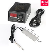 tattoo power and tattoo foot kit led display for rotary and coil tattoo bolt permanent makeup tattoo accessories free shipping
