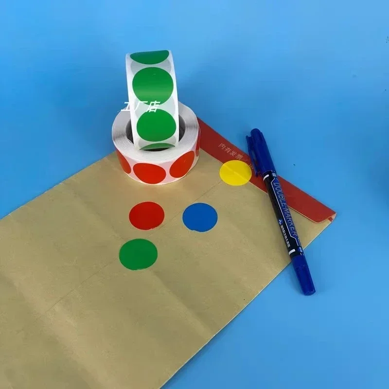 Диаметр 2 5 см круглые точки наклейки клейкие классификационная маркировочная