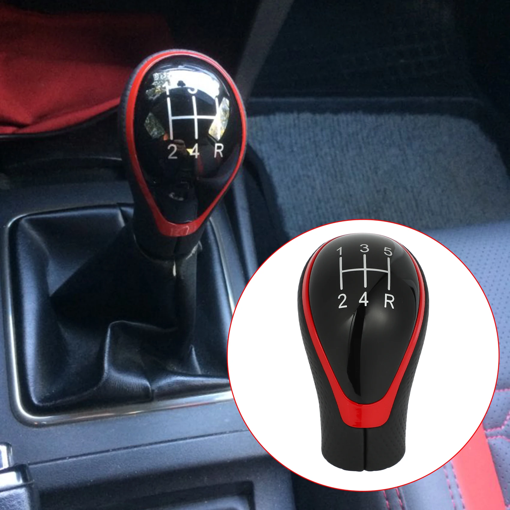 Автомобильная 5-скоростная кожаная ручка для Mitsubishi ASX V73 Pajero Sport Grandis Lancer