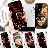anime black clover phone case for huawei y9 y7 y7a y7p y6 y6pro y5 y5p prime 2020 2019 2018 2017 nova 9s 9ro 9se funda coque