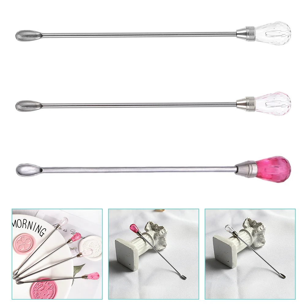 

3Pcs Sealing Wax Stirring Sticks Wax Stirring Sticks Spoon Wax Seal Stirring Rod Wax Seal Melting Rod Wax Seal Mixing Rod